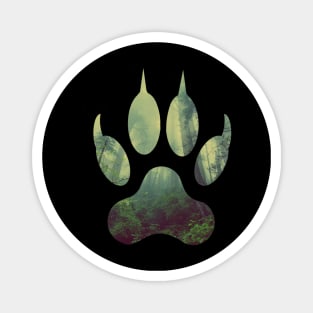 Wolf paw Magnet